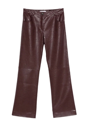 Manuel Ritz faux-leather trousers - Red