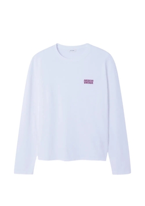 American Vintage Ykobow long-sleeves T-shirt - White