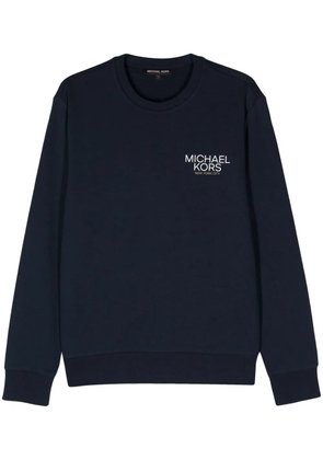 Michael Kors logo-appliqué knitted sweatshirt - Blue