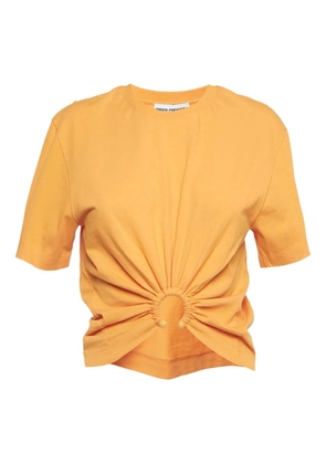 Paco Rabanne Pre-Owned 2024 ring-embellished T-shirt - Orange