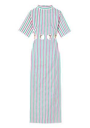 DESTREE Yayoi striped maxi dress - Purple