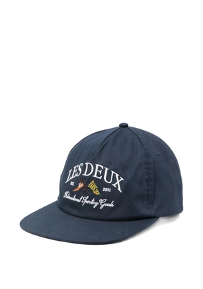 Les Deux Ivy embroidered cap - Blue