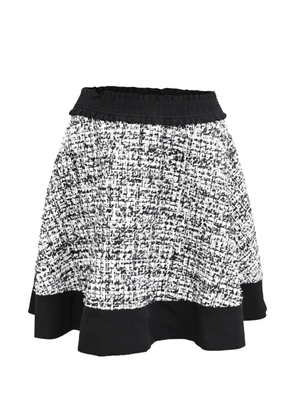 SANDRO tweed mini skirt - White