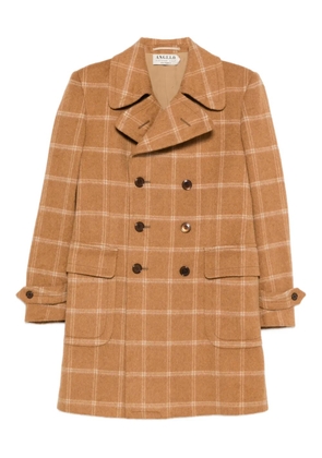 A.N.G.E.L.O. Vintage Cult 1970s checked double-breasted coat - Brown