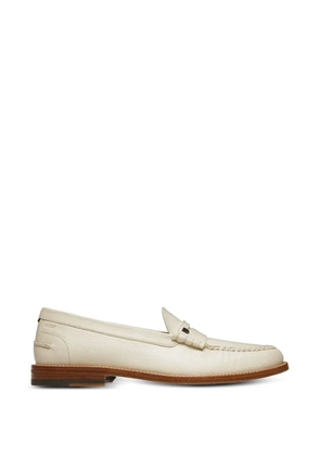 Bally Ron grained leather loafers - Neutrals