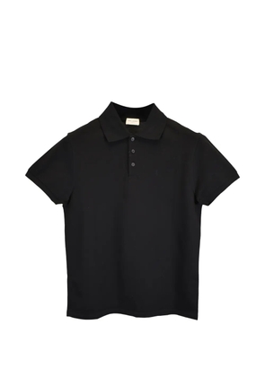Saint Laurent Pre-Owned logo polo shirt - Black