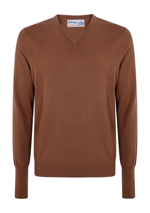Ballantyne v-neck cashmere sweater - Brown