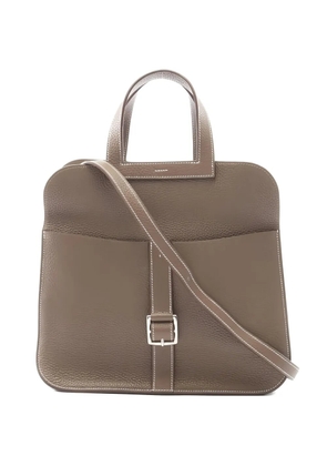 Hermès Pre-Owned 2018 31 Halzan leather tote bag - Neutrals