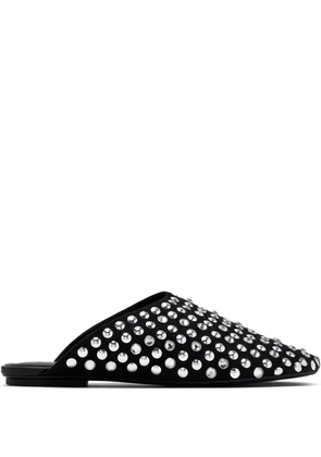 Schutz crystal-embellished ballet flats - Black