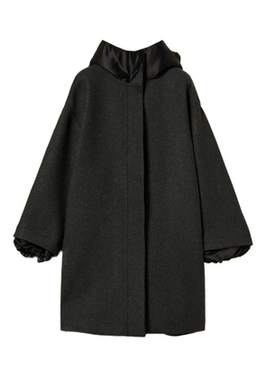 TWINSET hooded single-breasted coat - Black