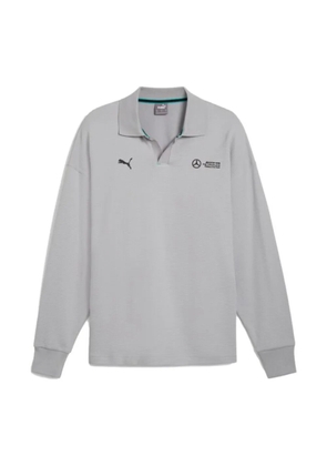 PUMA x Mercedes AMG Petronas F1 Team logo-embroidered polo shirt - Grey