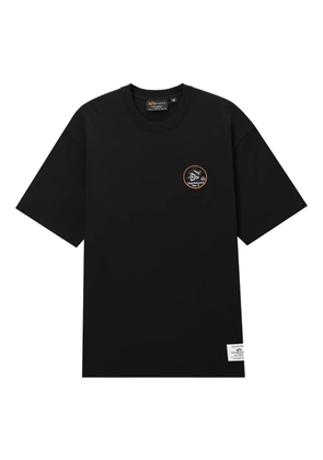 Alpha Industries skull-patch cotton T-shirt - Black