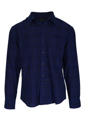 Vince checked woven shirt - Blue