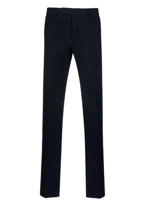 Incotex mid-rise cotton blend tapered chinos - Blue