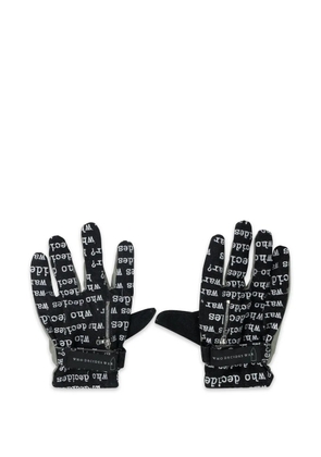 Who Decides War Armor zip gloves - Blue