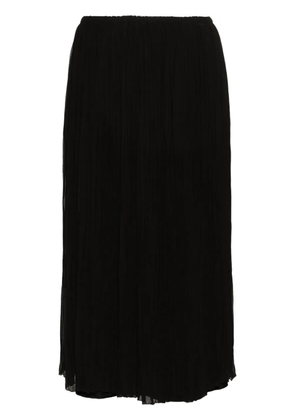 Fabiana Filippi plissé midi skirt - Black