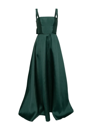 Amsale square-neck gown - Green