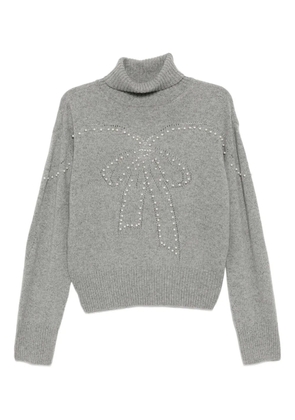 Kimhekim faux-pearl detailing sweatshirt - Grey