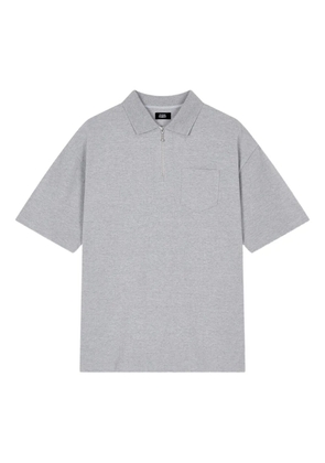 TOMBOY half-zip polo shirt - Grey