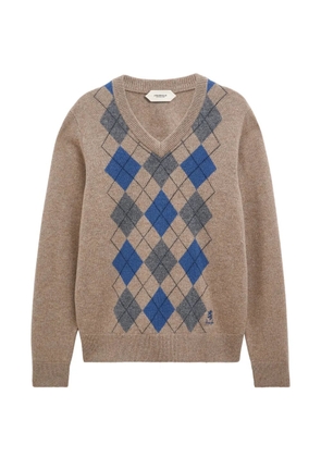 Pringle of Scotland argyle V-neck sweater - Neutrals