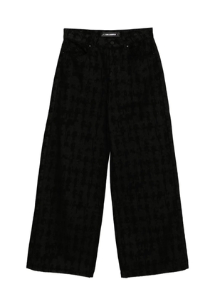 Karl Lagerfeld wide-leg denim jeans - Black