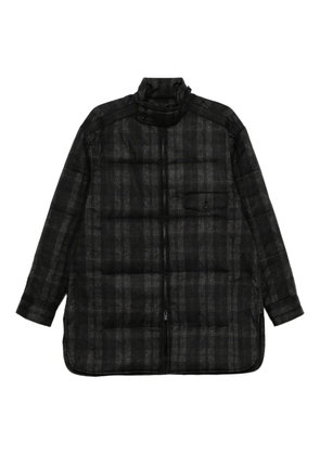 Yohji Yamamoto plaid padded jacket - Brown