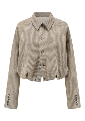 OUDE WAAG striped jacket - Neutrals