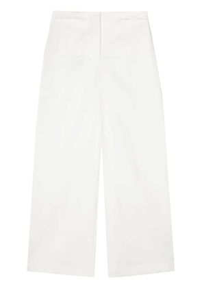 LITKOVSKA cotton straight-leg trousers - White