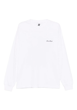 izzue slogan-embroidered T-shirt - White