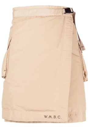 White Mountaineering wrap cargo shorts - Neutrals