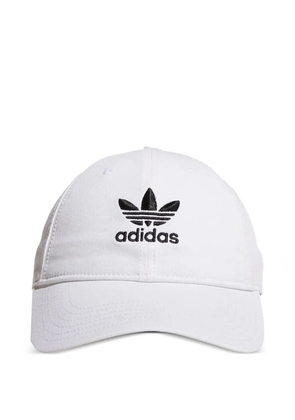 adidas strap-back baseball cap - White