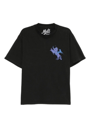 Melt horse-print T-shirt - Black