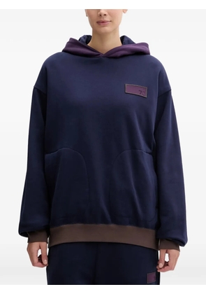 Ea7 Emporio Armani patch-detail hoodie - Blue