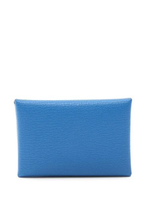 Hermès Pre-Owned 2023 Calvi Duo card holder - Blue