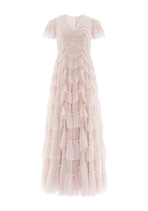 Needle & Thread Aviana ruffled V-neck midi dress - Pink