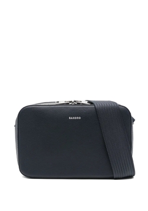 SANDRO leather messenger bag - Blue