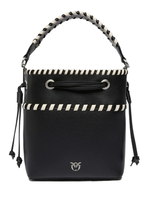 PINKO braided-trim bucket bag - Black