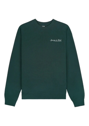 Sporty & Rich printed crew-neck sweater - Green