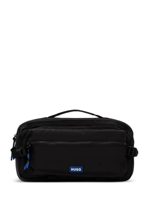 HUGO logo-appliqué belt bag - Black
