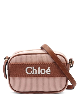 Chloé Pre-Owned 2020s corduroy shoulder bag - Pink