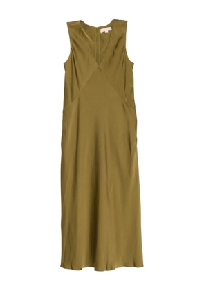 Michael Kors satin midi dress - Green