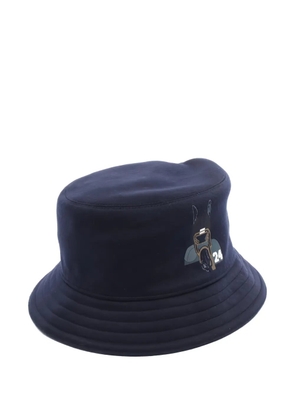 Hermès Pre-Owned Fred Quarterb'H graphic bucket hat - Blue