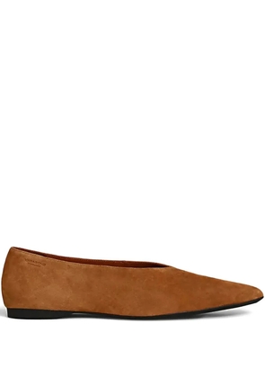 VAGABOND Hermine pointed-toe suede ballet flats - Neutrals