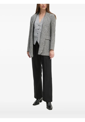 Sandro Ferrone houndstooth-pattern blazer - Grey