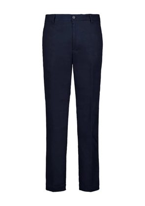 120% Lino straight cotton trousers - Blue