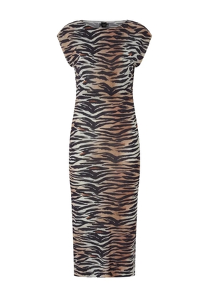 PINKO tiger-print dress - Brown