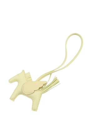 Hermès Pre-Owned 2024 Milo Lambskin and Swift Grigri Rodeo Pegase Bag Charm PM key chain - Yellow