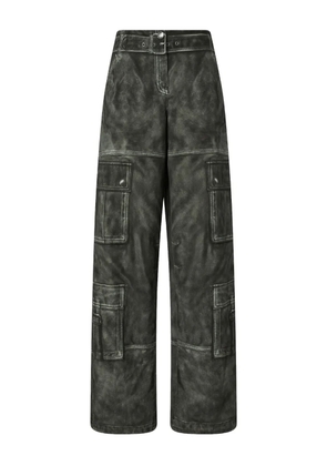 PINKO distresses straight trousers - Black