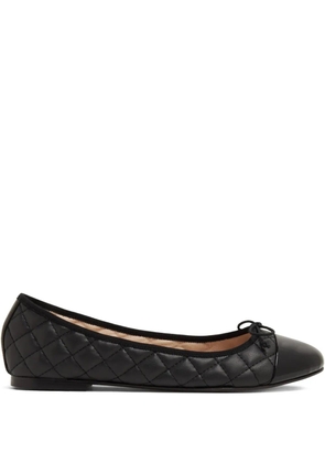 HOUSE OF BALLERINAS quilted leather ballet flats - Black