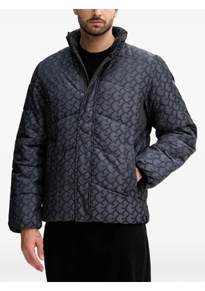 GUESS USA logo-print padded jacket - Grey